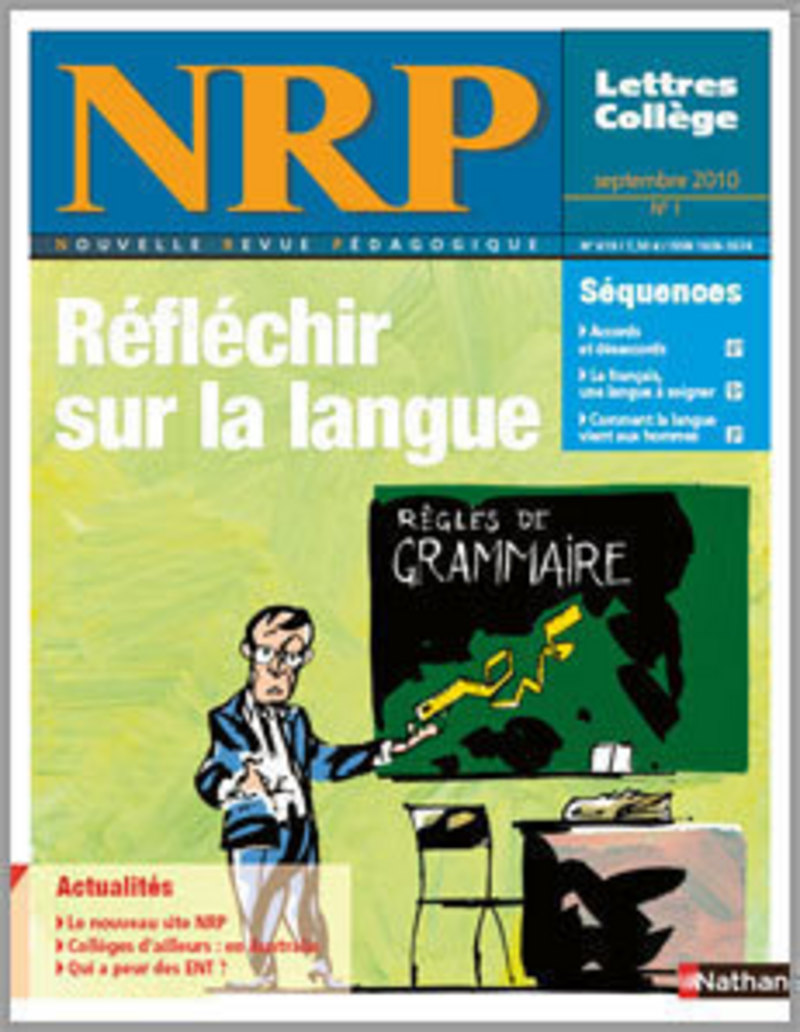 NRP Collège – Réfléchir sur la langue – Septembre 2010 (Format PDF)