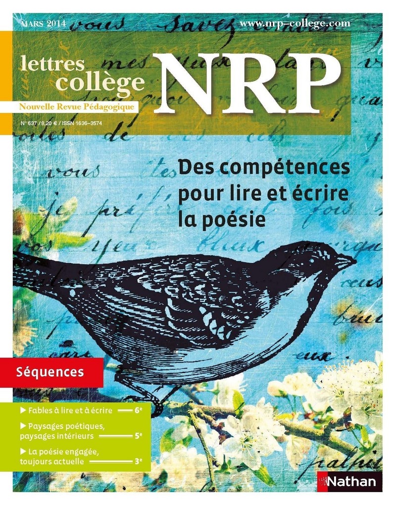 NRP Collège – Des compétences pour lire et écrire la poésie – Mars 2014 (Format PDF)