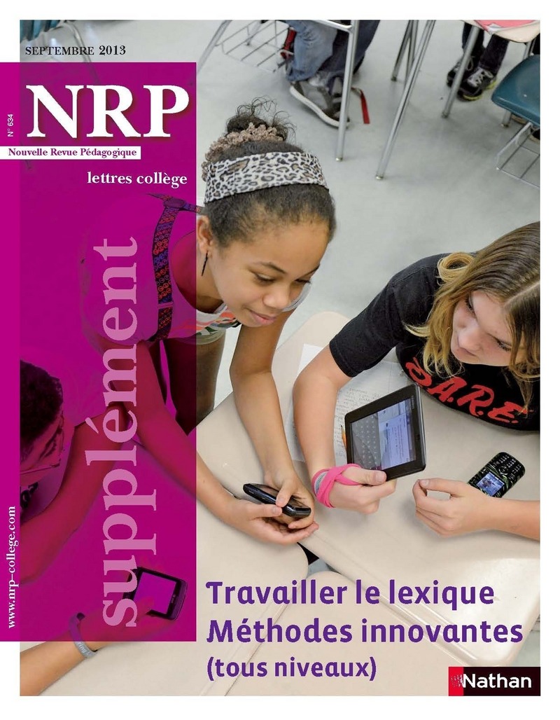 NRP Supplément Collège – Travailler le lexique – Septembre 2013 (Format PDF)