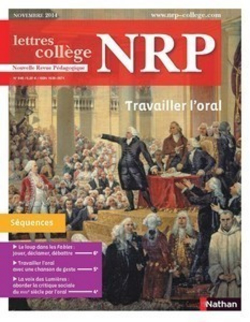 NRP Collège – Travailler l’oral – Novembre 2014 (Format PDF)