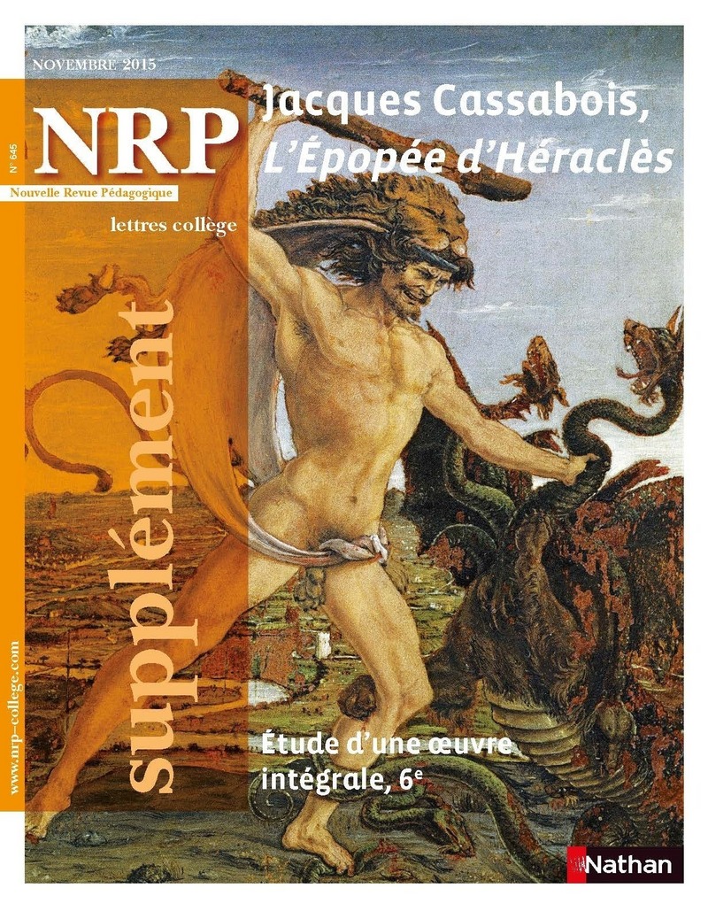 NRP Supplément Collège – l’Epopée d’Héraclès de Jacques Cassabois – Novembre 2015 (Format PDF)