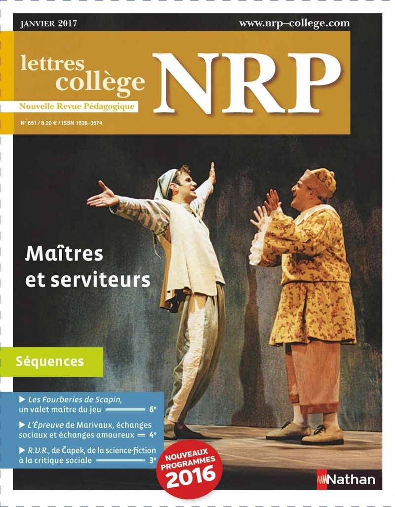 NRP Collège – Maîtres et serviteurs – Janvier 2017 (Format PDF)